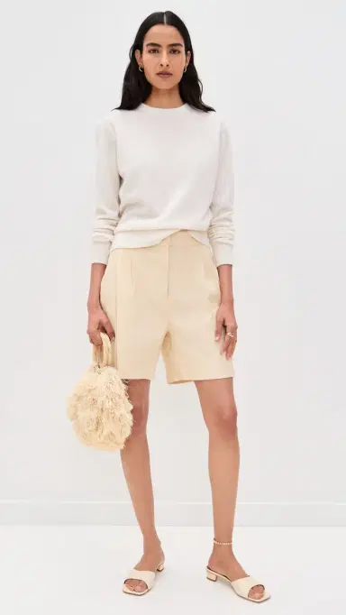 White + Warren Cashmere Crew Pullover oft White | Thumbnail 5