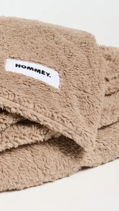 Hommey Faux Fur Blanket Warm Grey One Size | Thumbnail 3
