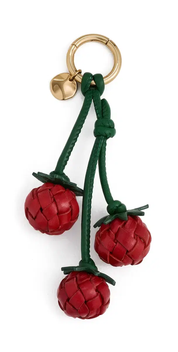 Madewell Woven Tomato Bag Charm Scarlet Multi One Size