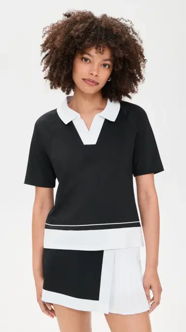 Goldbergh Piccola Polo Top Black S | Thumbnail 2