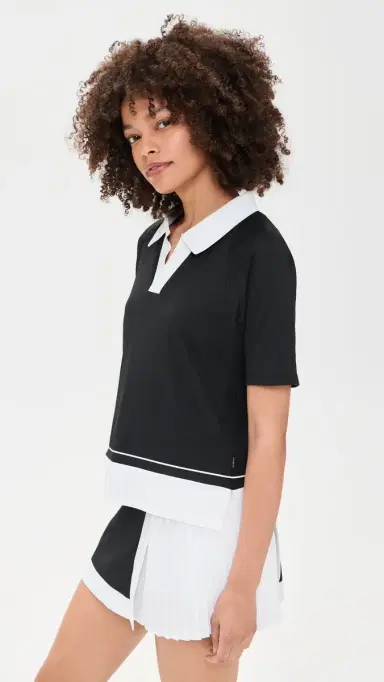 Goldbergh Piccola Polo Top Black S | Thumbnail 4