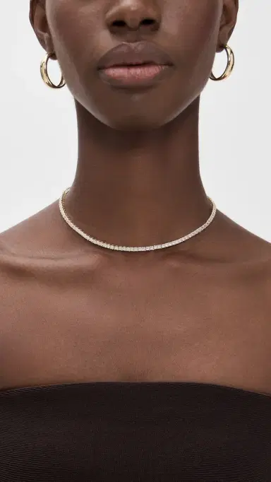 Shashi Medium Tennis Necklace | Thumbnail 3 Shashi Medium Tennis Necklace | Thumbnail 3