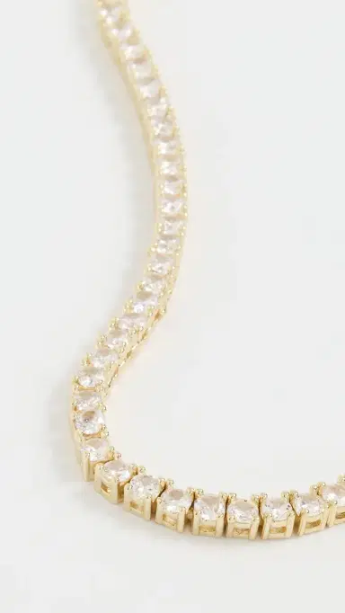 Shashi Medium Tennis Necklace | Thumbnail 4 Shashi Medium Tennis Necklace | Thumbnail 4