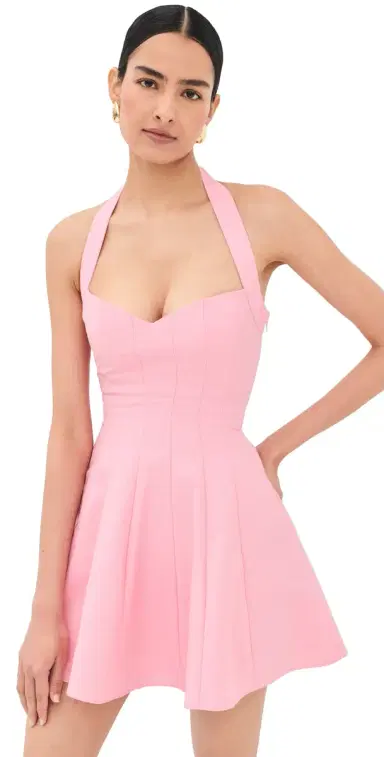 GUIZIO Juliette Twill Halter Dress Ballet Slipper | Thumbnail 1