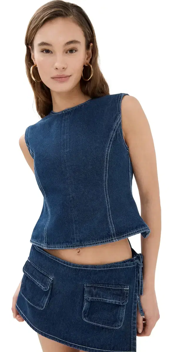 Countryside Top Blue Denim