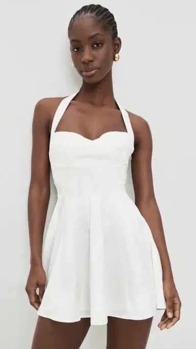 GUIZIO Juliette Twill Halter Dress | Thumbnail 2 GUIZIO Juliette Twill Halter Dress | Thumbnail 2