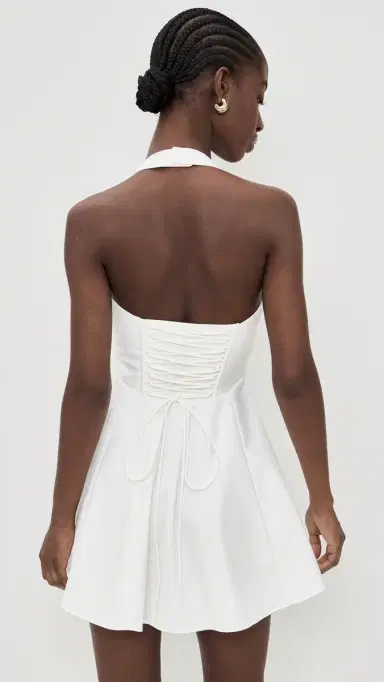 GUIZIO Juliette Twill Halter Dress | Thumbnail 3 GUIZIO Juliette Twill Halter Dress | Thumbnail 3