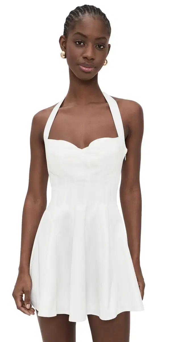 GUIZIO Juliette Twill Halter Dress