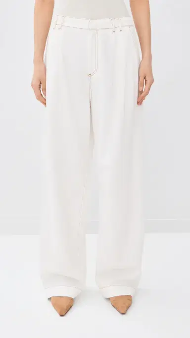 DARKPARK France Pleat Jeans Washed White 29 | Thumbnail 2