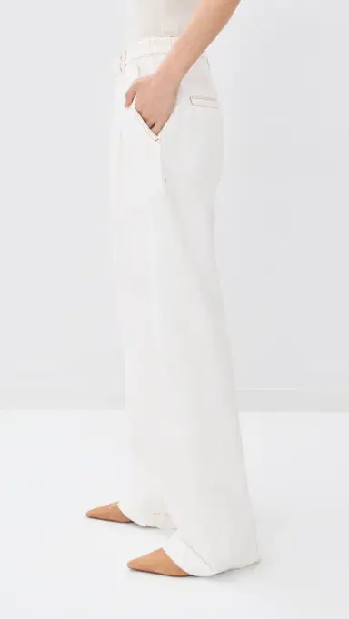 DARKPARK France Pleat Jeans Washed White 29 | Thumbnail 4