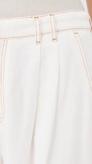 DARKPARK France Pleat Jeans Washed White 29 | Thumbnail 6