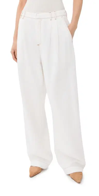 DARKPARK France Pleat Jeans Washed White 29 | Thumbnail 1