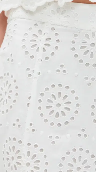 Frame The Solstice Eyelet Skirt White 2 | Thumbnail 6