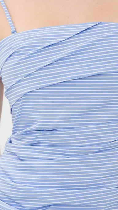 Simkhai Emerson Ruched Bustier Top Periwinkle Stripe 0 | Thumbnail 6 Simkhai Emerson Ruched Bustier Top Periwinkle Stripe 0 | Thumbnail 6