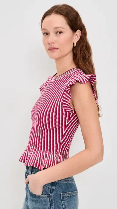 RAILS Bryn Top Berry Stripe | Thumbnail 4 RAILS Bryn Top Berry Stripe | Thumbnail 4