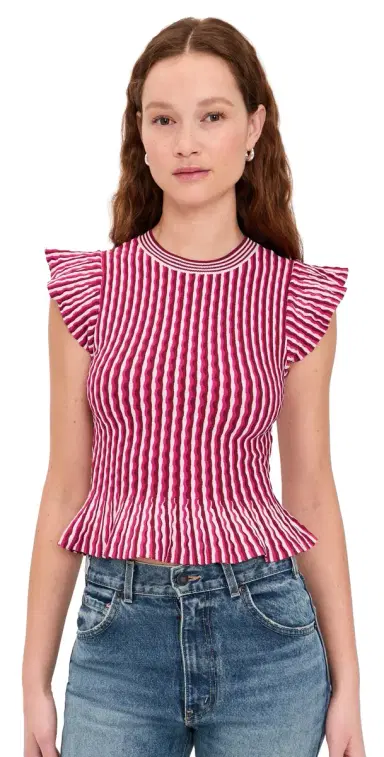 RAILS Bryn Top Berry Stripe | Thumbnail 1 RAILS Bryn Top Berry Stripe | Thumbnail 1