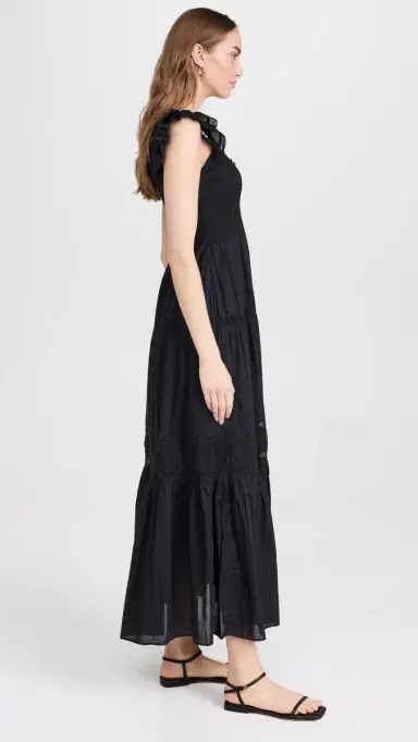LoveShackFancy Chessie Dress Black S | Thumbnail 4 LoveShackFancy Chessie Dress Black S | Thumbnail 4
