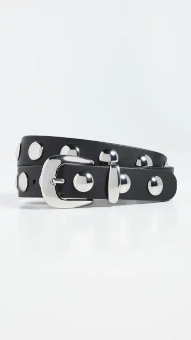 Madewell Western Studded Belt True Black S | Thumbnail 2
