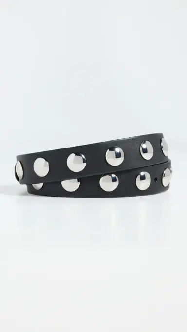 Madewell Western Studded Belt True Black S | Thumbnail 4