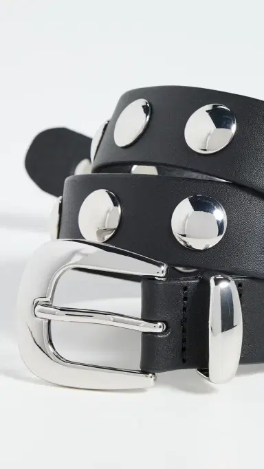Madewell Western Studded Belt True Black S | Thumbnail 5