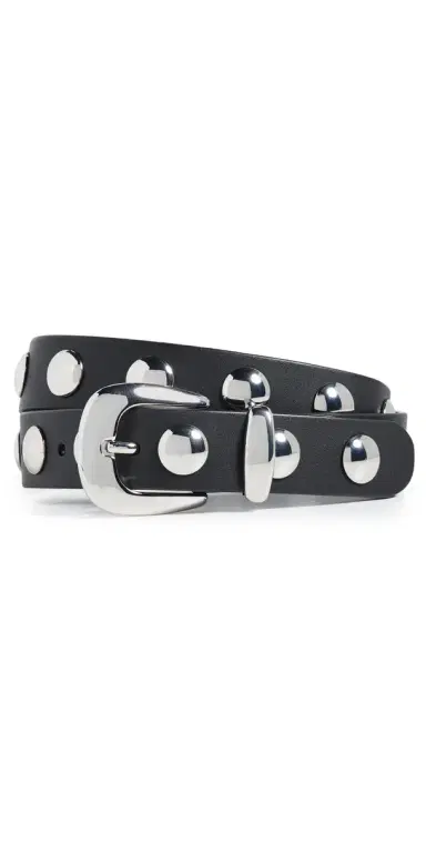 Madewell Western Studded Belt True Black S | Thumbnail 1