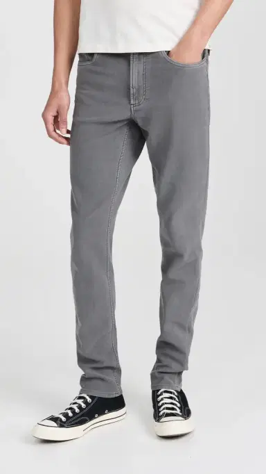 Faherty Stretch Terry 5-Pocket Pants Slate | Thumbnail 2