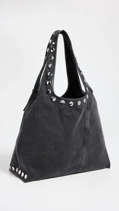 3.1 Phillip Lim Washed Denim Market Tote With Studs Washed Blk | Thumbnail 4 3.1 Phillip Lim Washed Denim Market Tote With Studs Washed Blk | Thumbnail 4