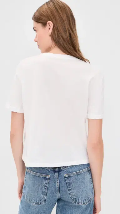 Favorite Daughter The Everyday Short Sleeve Tee White | Thumbnail 3