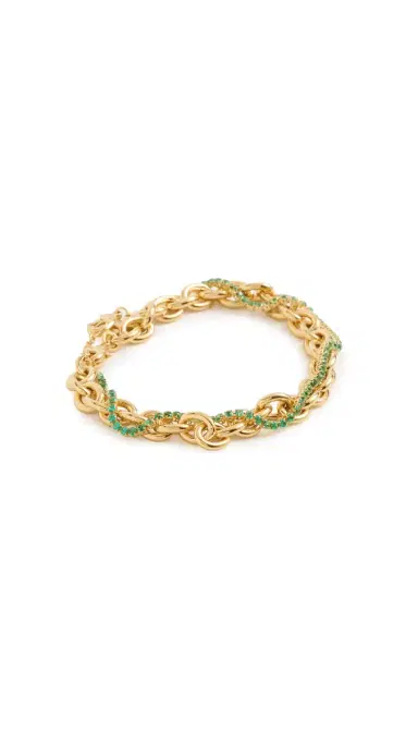 Gwen Beloti Tennis and Gold Chunky Link Set Gold One Size | Thumbnail 5