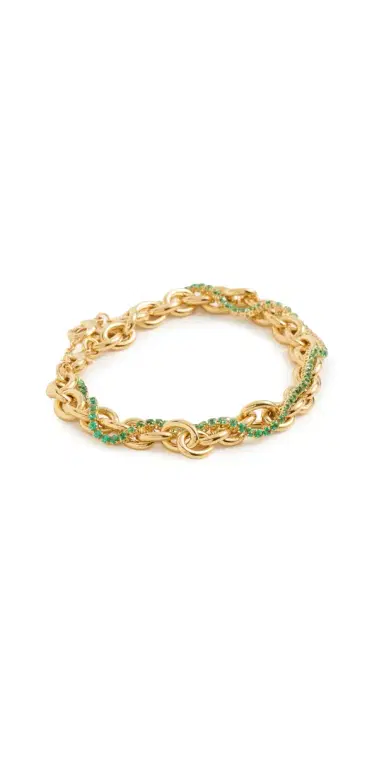 Gwen Beloti Tennis and Gold Chunky Link Set Gold One Size | Thumbnail 1