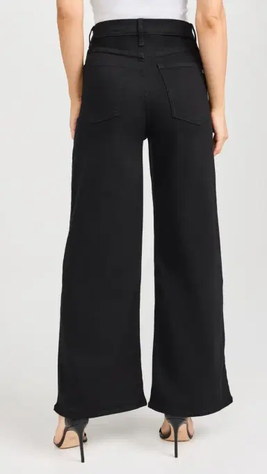 rag & bone Flexi Sofie High Rise Ankle Wide Jeans Black 33 | Thumbnail 5