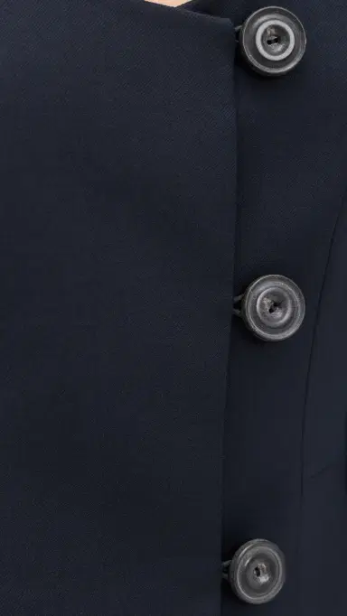 House of Dagmar SB Collarless Blazer Dark Navy 36 | Thumbnail 6