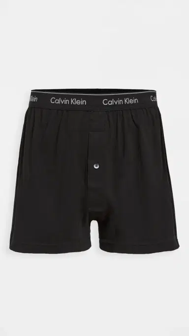 Calvin Klein Underwear Cotton Classic Fit Knit Boxers 3 Pack Black S | Thumbnail 3 Calvin Klein Underwear Cotton Classic Fit Knit Boxers 3 Pack Black S | Thumbnail 3