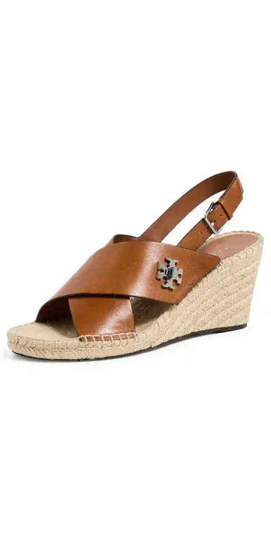 Tory Burch Turnlock Wedge Espadrilles Classic Cuoio 8 | Thumbnail 1 Tory Burch Turnlock Wedge Espadrilles Classic Cuoio 8 | Thumbnail 1