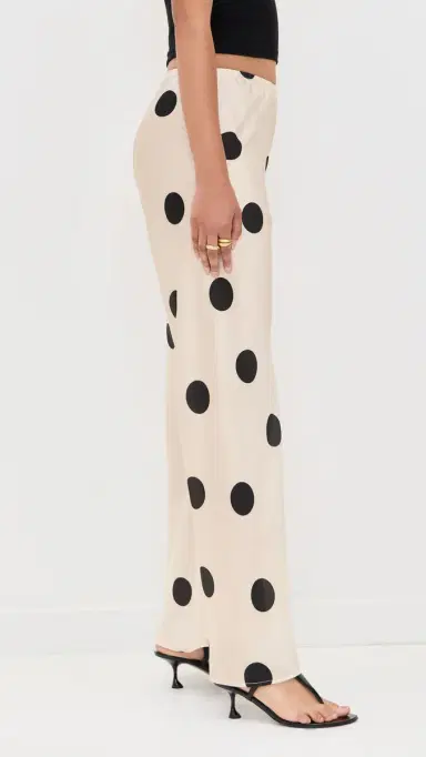 LE BOP Ellie Pants White/Black Dot | Thumbnail 4 LE BOP Ellie Pants White/Black Dot | Thumbnail 4