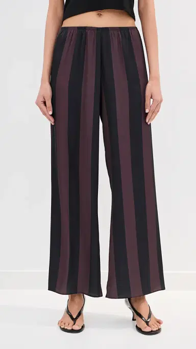 LE BOP Ellie Pants Chocolate/Black Stripe | Thumbnail 3 LE BOP Ellie Pants Chocolate/Black Stripe | Thumbnail 3