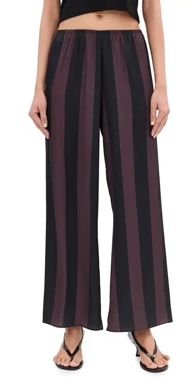 LE BOP Ellie Pants Chocolate/Black Stripe | Thumbnail 1 LE BOP Ellie Pants Chocolate/Black Stripe | Thumbnail 1