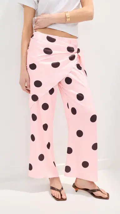 LE BOP Ellie Pants Pink/Brown Dot | Thumbnail 2