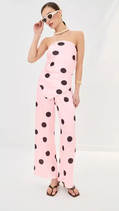 LE BOP Ellie Pants Pink/Brown Dot | Thumbnail 6