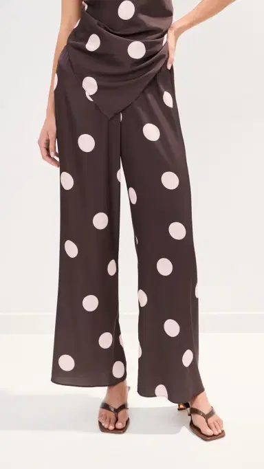 LE BOP Ellie Pants Brown/Pink Dot | Thumbnail 3