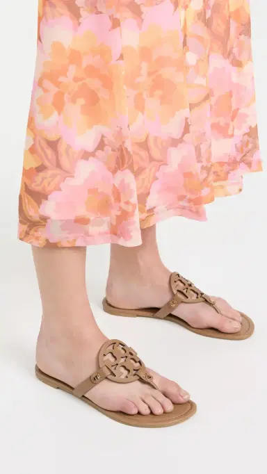 Tory Burch Miller Sandals Almond Flour 5 | Thumbnail 3 Tory Burch Miller Sandals Almond Flour 5 | Thumbnail 3