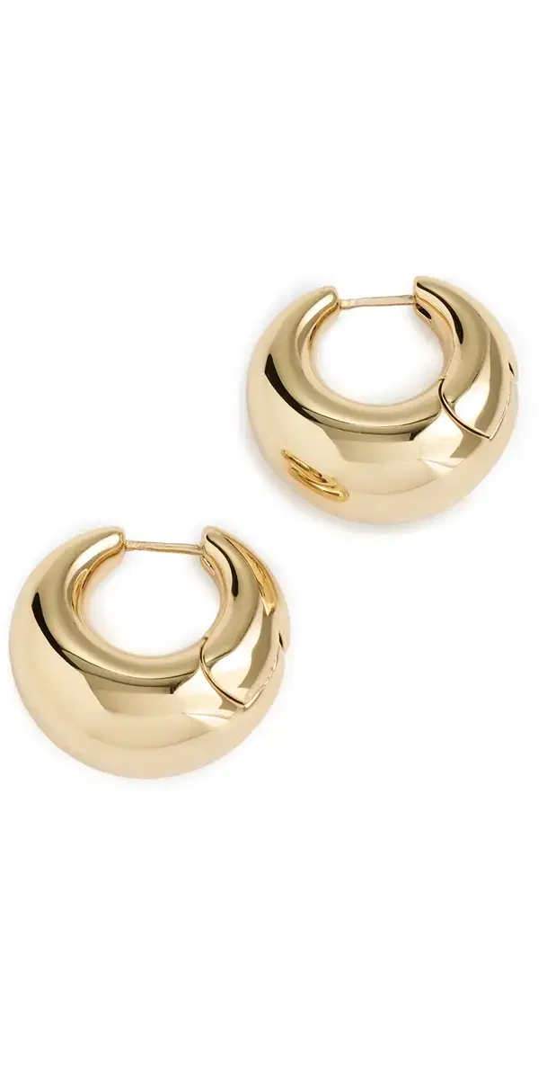 Dylan Hinged Huggies Yellow Gold One Size