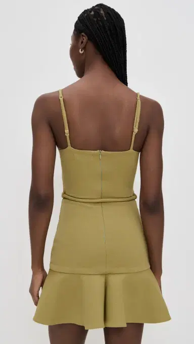 PatBO Jade Knit Mini Dress Green | Thumbnail 3