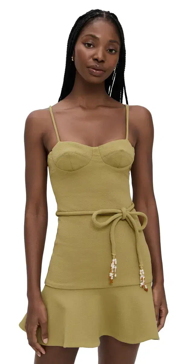 Jade Knit ini Dress Green