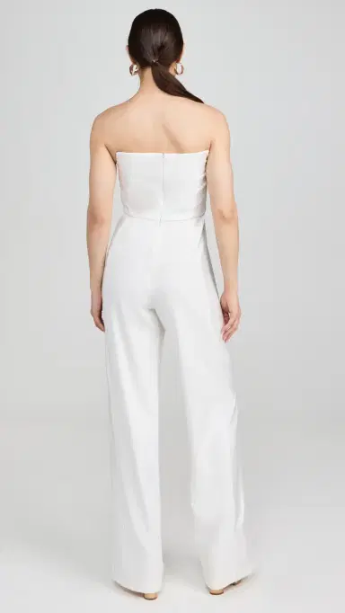 BLACK HALO Lena Jumpsuit Crystal/Porcelain 8 | Thumbnail 3