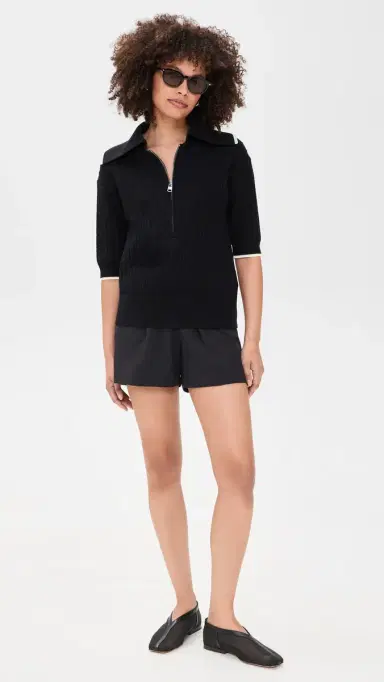 Varley Arney Half Zip Knit Polo Black M | Thumbnail 5