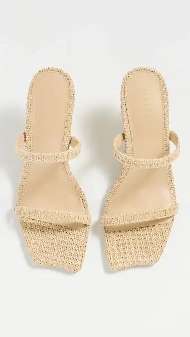 Cult Gaia Raven Mid Heels Natural | Thumbnail 5