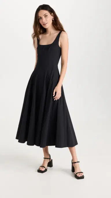 Staud Wells Dress Black 8 | Thumbnail 2 Staud Wells Dress Black 8 | Thumbnail 2