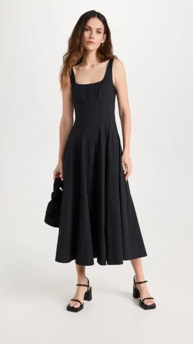Staud Wells Dress Black 8 | Thumbnail 5 Staud Wells Dress Black 8 | Thumbnail 5