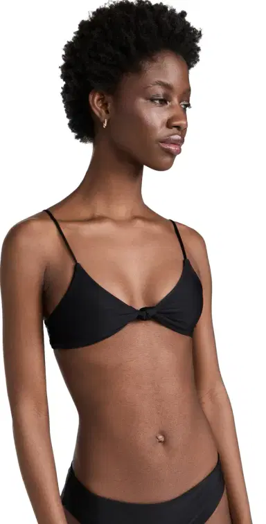 MIKOH Kaloko Bikini Top Noir | Thumbnail 1
